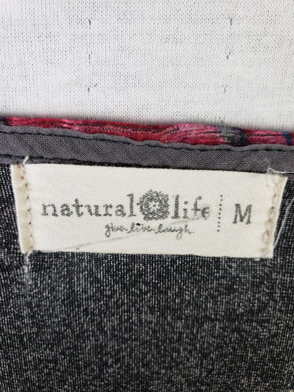 Natural Life Velvet Tunic Dress Empire Waist Abstract Floral Colorful size M - Picture 2 of 9